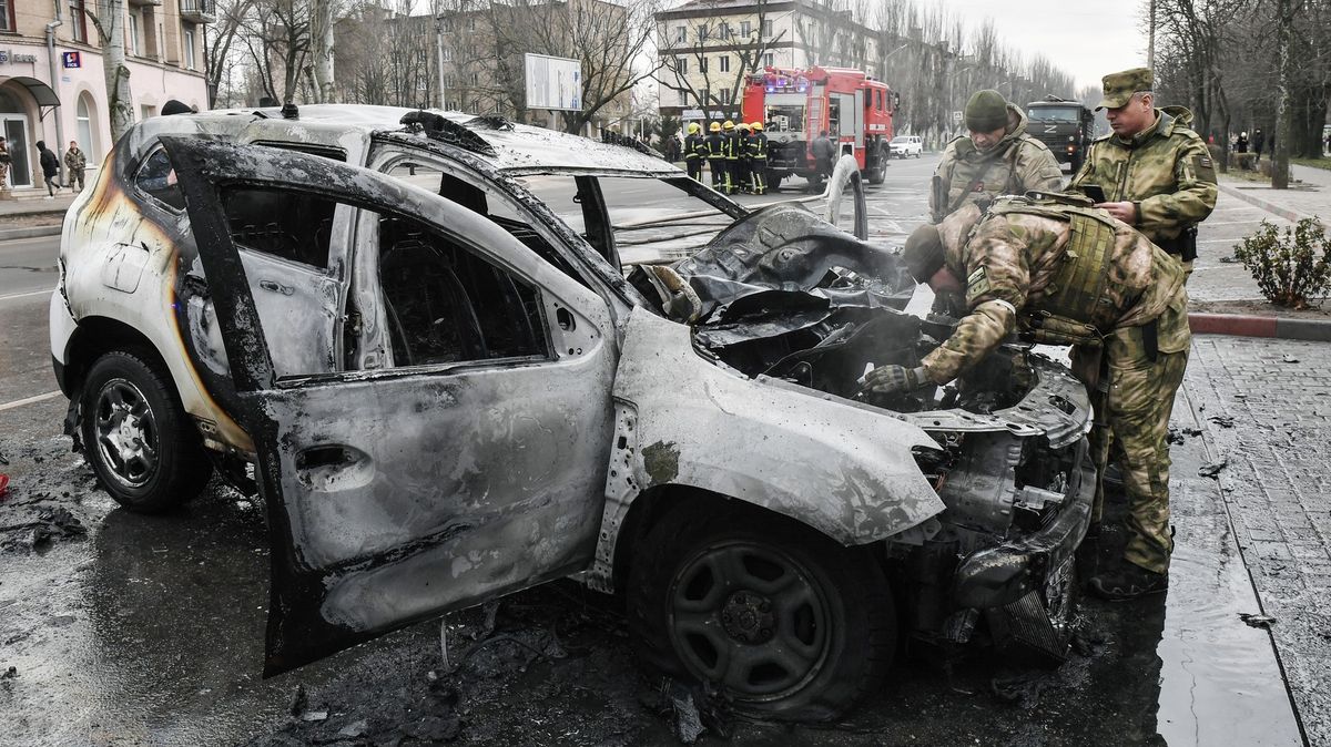 V okupovaném Melitopolu vybuchlo auto s kolaborantem